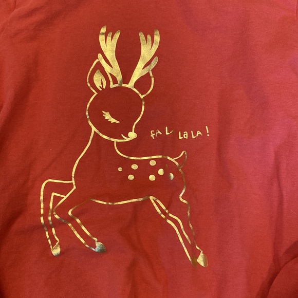 Girls Reindeer Shirt - Picture 2 of 3